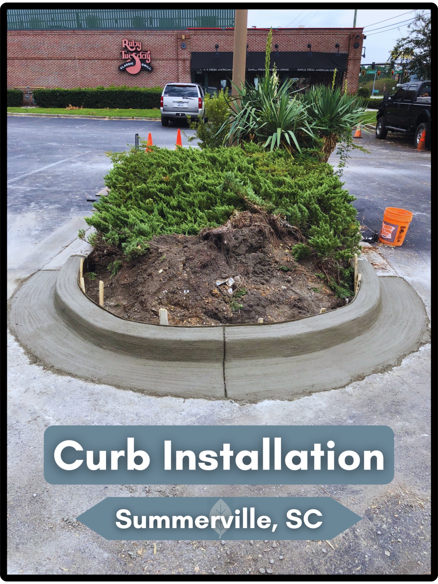 Curb Installation in Summerville, SC by SilverLeaf Co. & Services