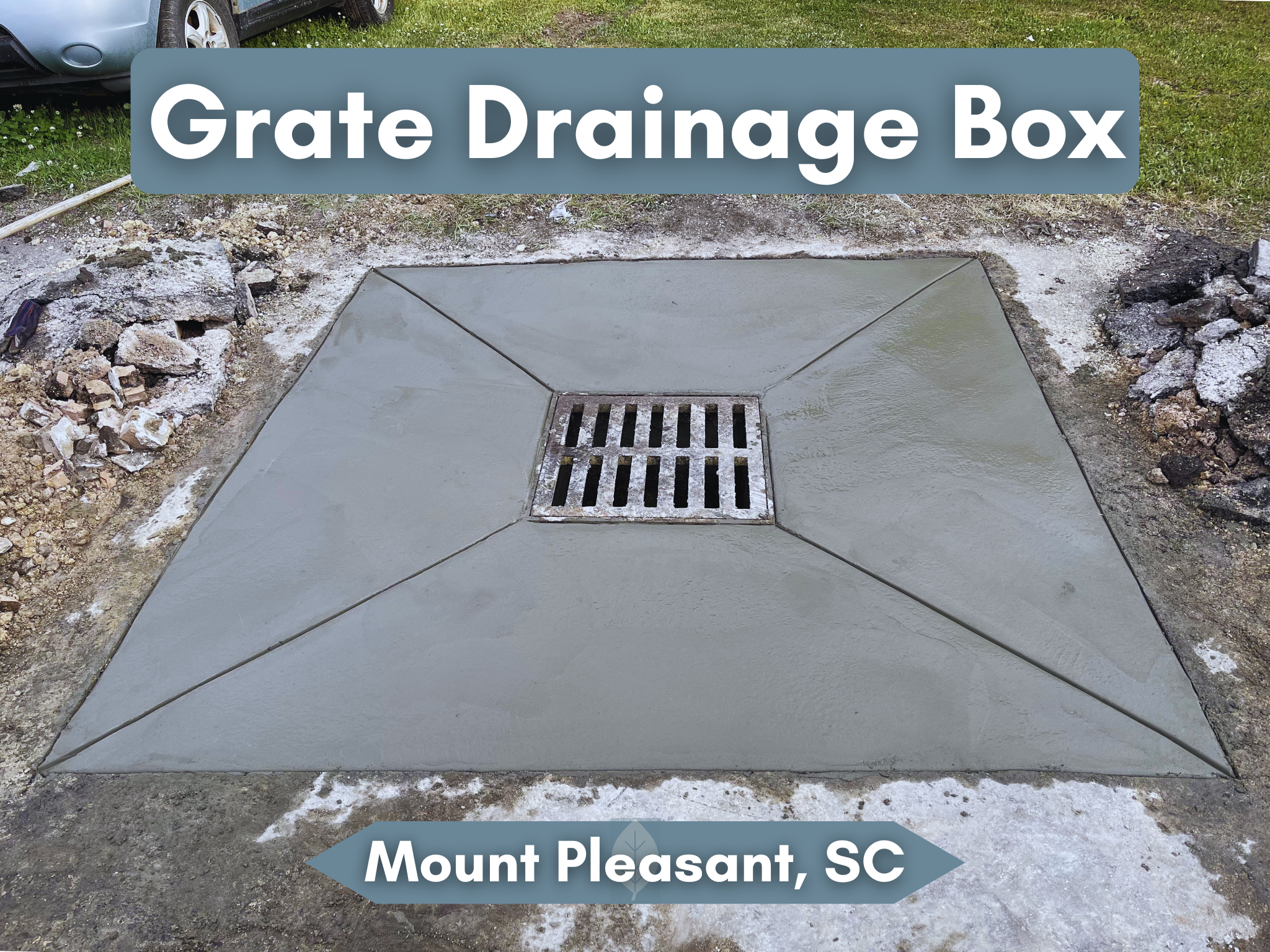 Concrete drainage and repair work in Charleston SC by SilverLeaf Co.